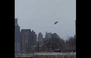 helicoptero en el Hudson