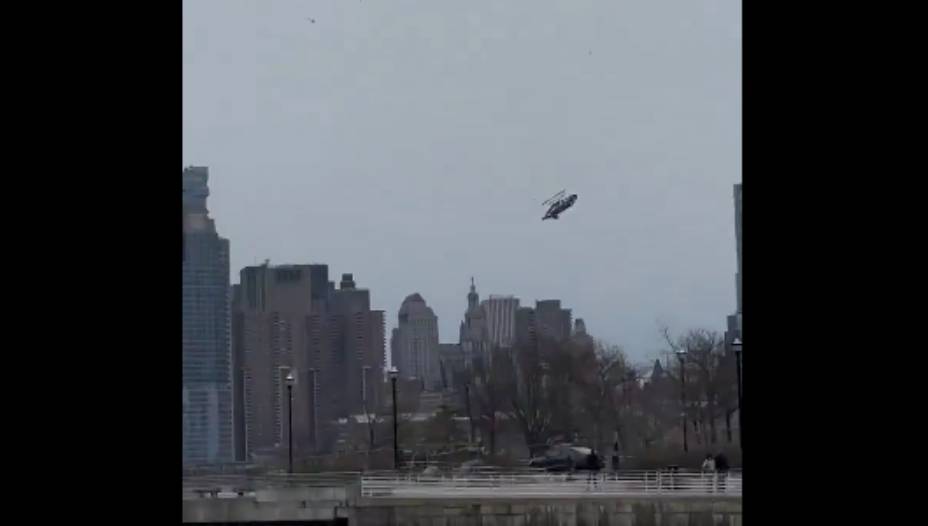 helicoptero en el Hudson