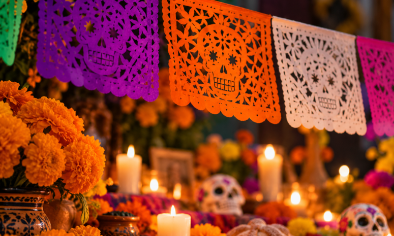 Revelan el significado del tradicional papel picado en Día de Muertos