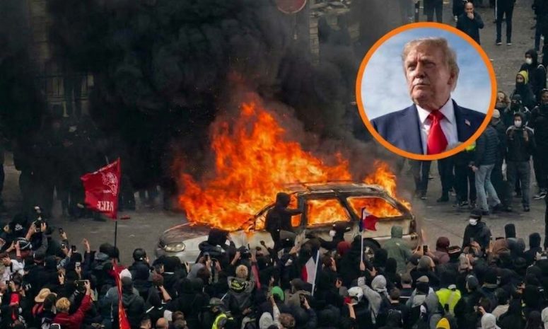 Pide Trump a Francia cerrar fronteras tras ola de disturbios